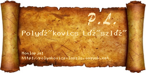 Polyákovics László névjegykártya